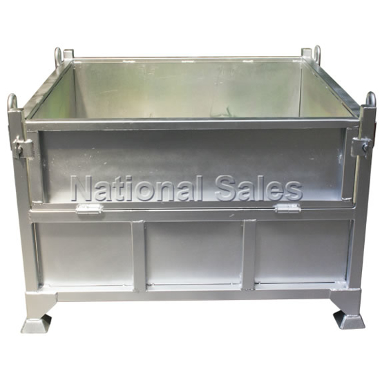 Transportable Heavy Bin Zinc Bin 158 Litre Zinc Finish 158 Litre